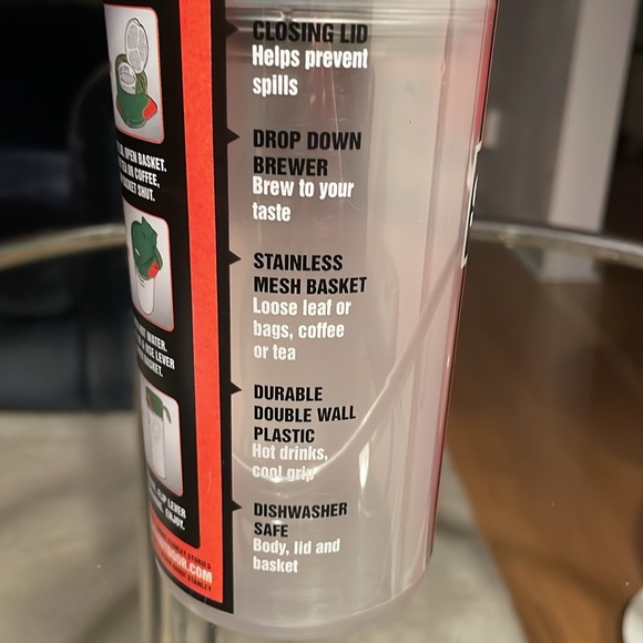 ☕️🫖NWT Rare Stanley Coffee & Tea Mug Tumbler 12 OZ with Drop Down Brewer - Picture 2 of 8